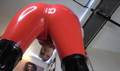 POV Facesitting with three Latex Ladies