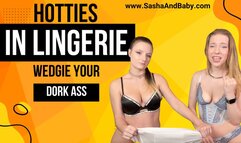 Hotties in Lingerie Wedgie Your Dork Ass