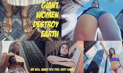 Giant Women Destroy Earth 1080 (Enola, Gabriela, Andrea and more)