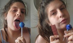 Sensual Tongue Fetish: Lollipop Play, Lipstick, and Seductive Mouth Sounds