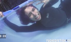 Sara Pool Screams Worlds Underwater CPR Try 1