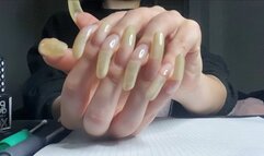 #5 - Tapping and Measuring my Long Natural Nails