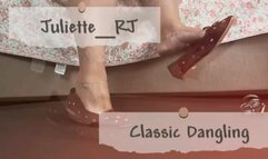 Juliette_RJ Classic Dangling for you with slave in chastity watching DANGLING - FOOT FETISH - CUM COUNTDOWN - THICK LEGS