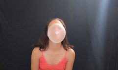 Barely legal teen blows bubbles for the first time