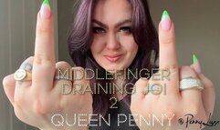 Middle finger draining JOI 2