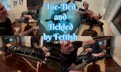 Toe-Tied and Tickled by Fettish with BTS 4k | Ditria Rose, in a full-body straitjacket and atop the tickle table, has Derek wreck havoc on her recently beaten feet!