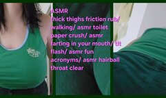 ASMR BRATTY PRINCESS ANNABELLE WEARS GREEN CORDUROY THE THIGH RUBS ARE REAL