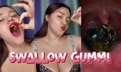 Swallow gummy bear