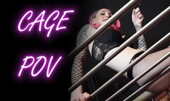 Lady Angela Cage POV thigh high boots dungeon TATTOOED GODDESS