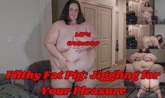 SSBBW Rachel is a Filthy Fat Pig: Jiggling for Your Pleasure MP4 640x360