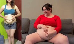 Reacting to MY CURVAGE BLOG (weight gain COMPILATION)