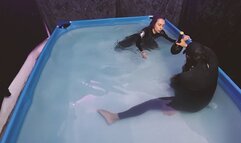 BTS Sara Pool Screams Worlds Underwater CPR Try 1