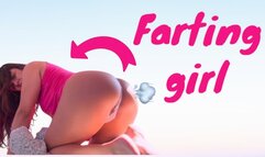 Farting girl in the morning