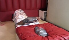 PUNISHING THE SLAVE BY MUMMIFYING HIM AND BEING VERY CRUEL SITTING ON THAT SUCKER'S FACE BY ADRIANA AND DANIEL SANTIAGO CAM BY ALINE FULL HD