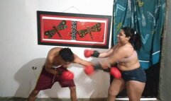 MIXED BOXING With My Ex-Boyfriend And I Hit Him With My RED GLOVES All Over His Body MP4