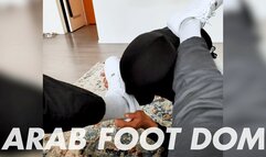 Arab Master Dirty White Socks and Hairy Feet Domination