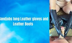 pov handjobs leather gloves and leather boots