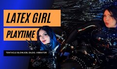 Giant Tentacle Blowjob and more Latex Girl