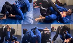 Competitive Jiu Jitsu Gi Female Fighting Match