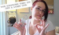 Your Girlfriend turns you into a locked beta cuck - chastity