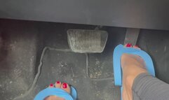 Milf Driving Home From Pedicure