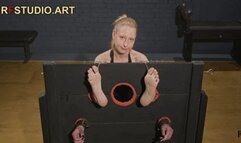 Frida - Foot Tickling for Cute and Sensitive Blonde in Big Stocks (FULL HD MP4)