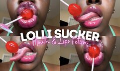 Amina The LolliPop Sucker - Big lips - Braces - Drooling - Mouth Fetish - Long Tongue