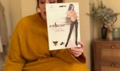 Lady Langford Reviews - The WORST Tights Yet - AWFUL! Introducing the Passion Cross Over Hip 40D Tights in Black