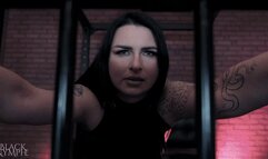 Cuckold talk for locked in cage loser POV - 4K | Black Nymphe