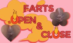 Close-up Ass Hole Opening and Closing, expelling Farts and Moaning