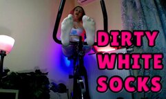 Lady Angela dirty smelly white socks fetish