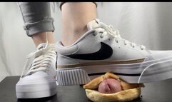 A Shoejob Dream in Nike Court Legacys - Cockcrush and Humiliation - Foodcrush on Cock - Giantess and POV Views - Sneaker fetish - slaveview only - HD