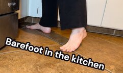 Brianna Kelly Feet Candid in the Kitchen