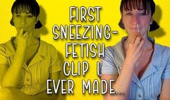 The very first sneeze fetish clip I ever made wmv