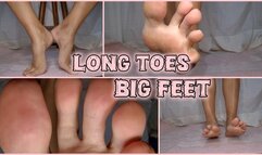 Long Toes big Feet