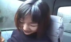 Two Horny Japanese Girls Fucked in a Car