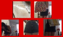 Show and Tell New Denim Shorts Cotton Hand Towels Tree Skirt and Wool Socks