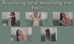 Watch me brush and wash my hair