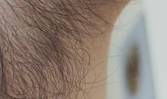 Hairy masturbation with closeups