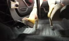 Milly Takes Boyfriends Car After Arguement - Pedal View