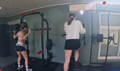 Sore Feet&Muscle Worship In Gym