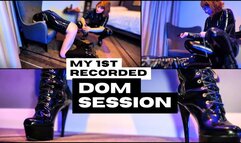 LIVE PVC Mistress Session: Face-Sitting, Spanking & Pissing Domination