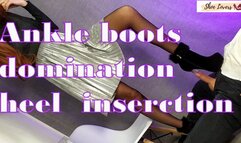 Ankle boot shoejob heel insertion