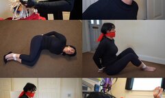 She got too close, Raven lee double crossed by partner, bound gagged and taken away (mp4)