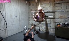 Bondage Rope Seduction: Mario's BDSM Suspension & Sensation Play with Lucy