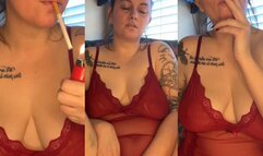 Smoking & Masturbation Tease