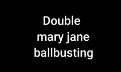 Double ballbusting mary jane