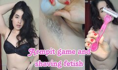 Armpit game and shaving fetish