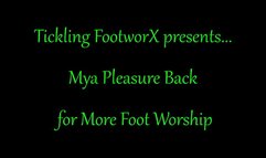 Mya Pleasure Back for More Foot Worship