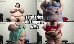 Fatty Tries On Lingerie (WMV)